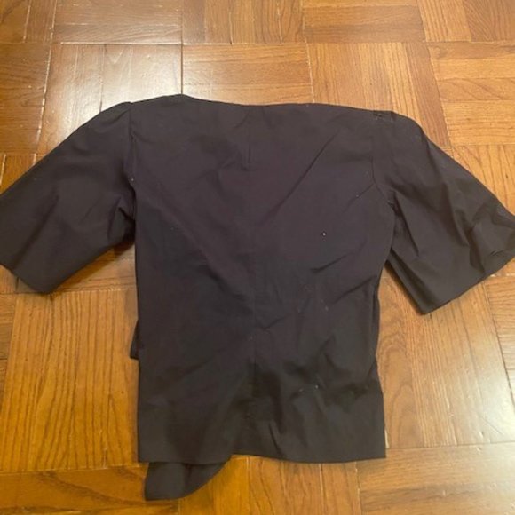 Black Zara Tie Crop Top - Picture 3 of 6